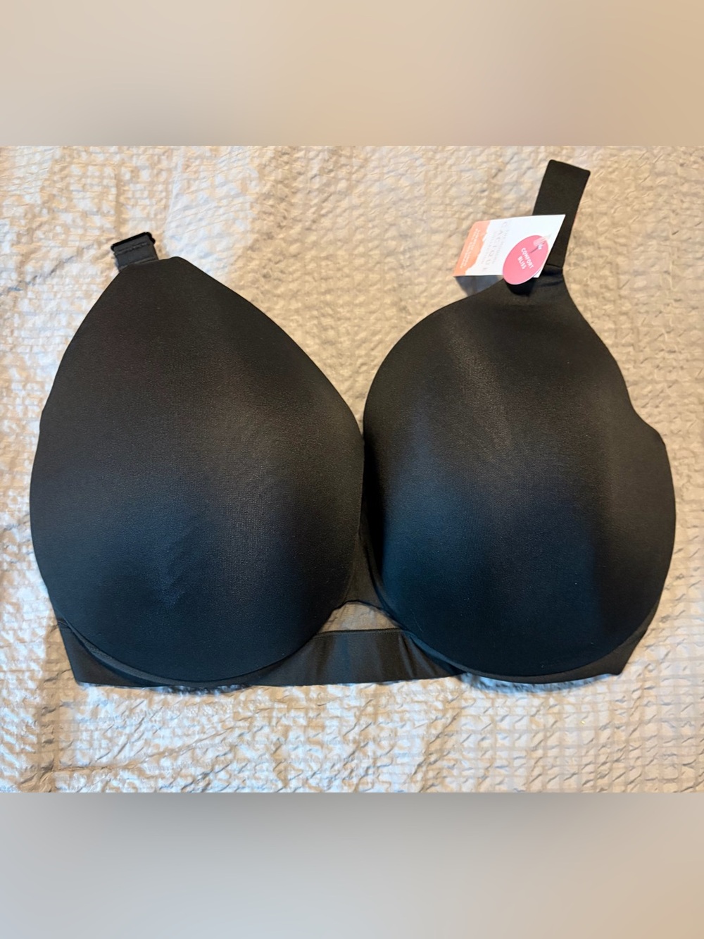 Lane Bryant Cacique Bra 38H NWT Black Comfort Bliss Full Coverage Lightly Lined